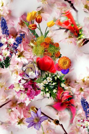 花卉印花花型图片