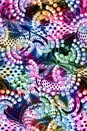 抽象印花花型图片