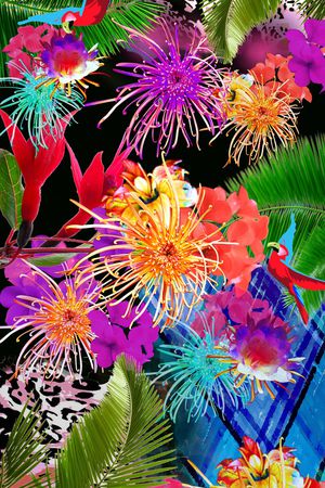 数码印花印花花型图片