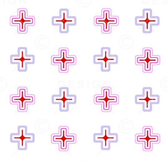 X-字母符号/Letter印花花型图片