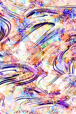 豹纹印花花型图片