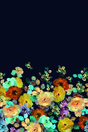 花卉印花花型图片
