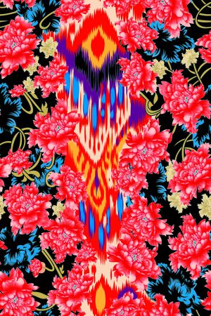花卉印花花型图片