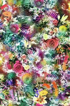 花卉印花花型图片