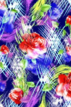 花卉印花花型图片