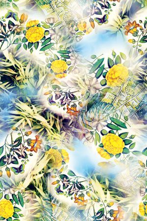花卉印花花型图片