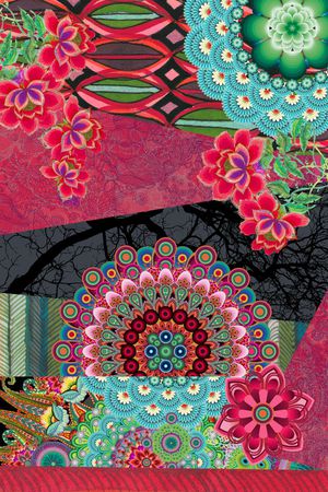 几何印花花型图片