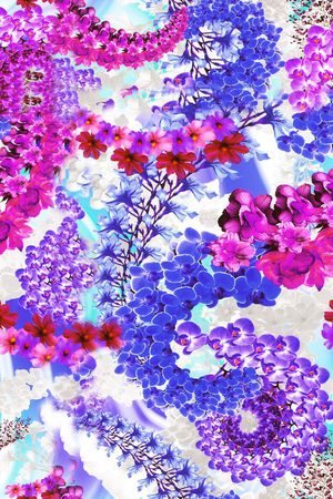 花卉印花花型图片