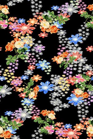 花卉印花花型图片