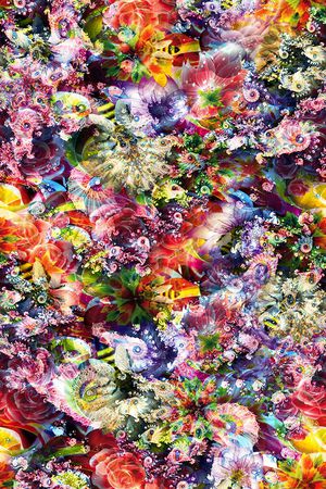 花卉印花花型图片