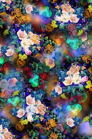 花卉印花花型图片