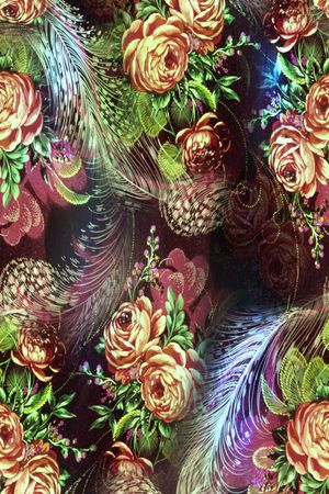 花卉印花花型图片