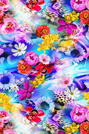 花卉印花花型图片