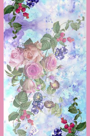 花卉印花花型图片