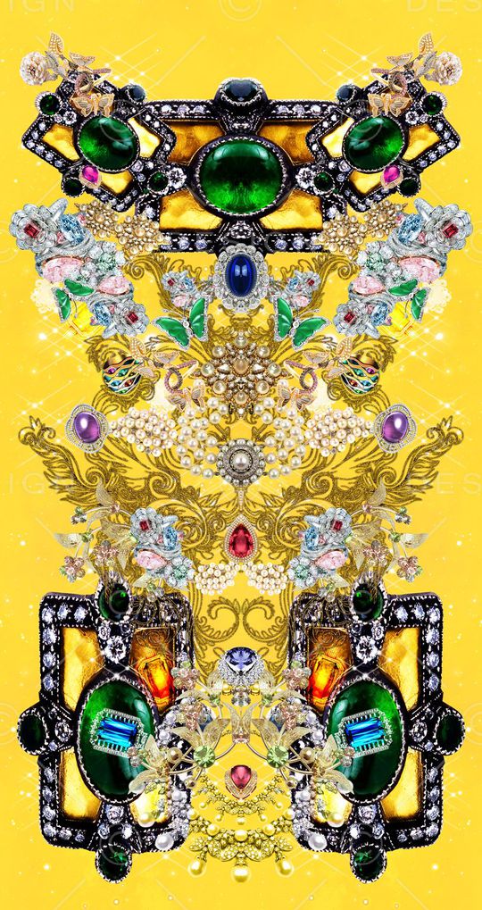 珠宝印花花型图片