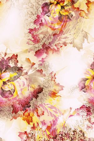 花卉印花花型图片