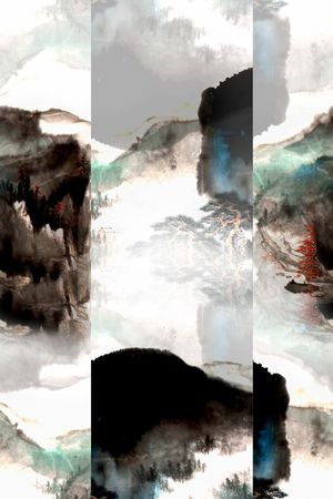 中国风印花花型图片
