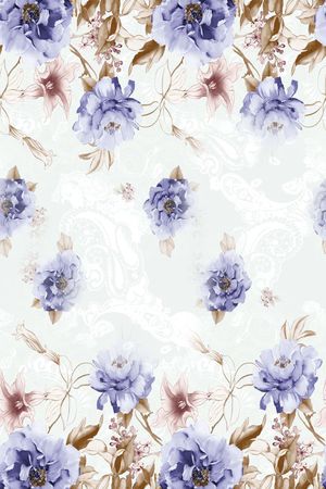 白底印花花型图片
