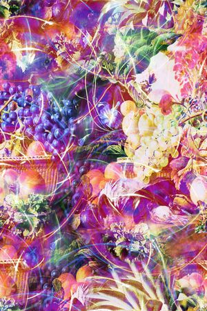 水果花卉印花花型图片