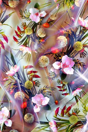 花卉印花花型图片