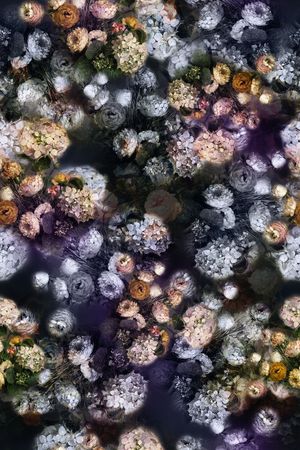 油画花型印花花型图片