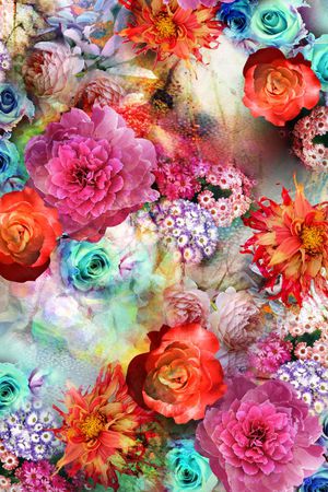 花卉印花花型图片