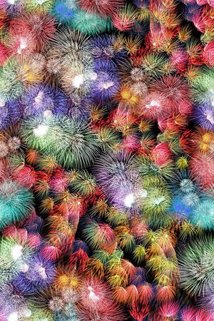 烟火印花花型图片
