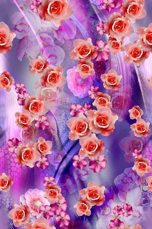 花卉印花花型图片