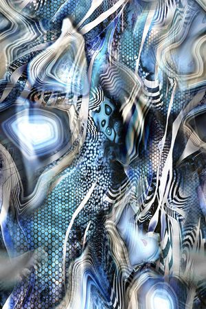 抽象印花花型图片