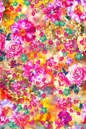 花卉印花花型图片