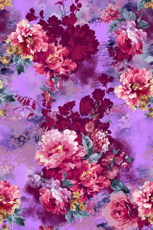 花卉印花花型图片