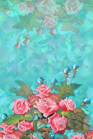 油画印花花型图片