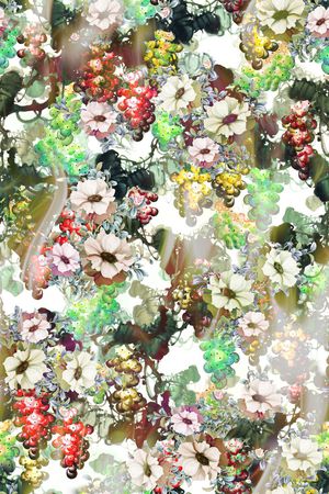 花卉印花花型图片