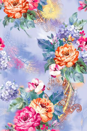 混搭印花花型图片