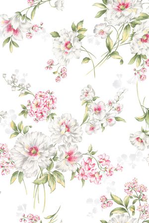 田园印花花型图片
