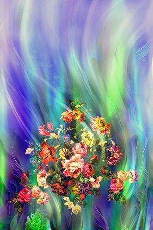 花卉印花花型图片