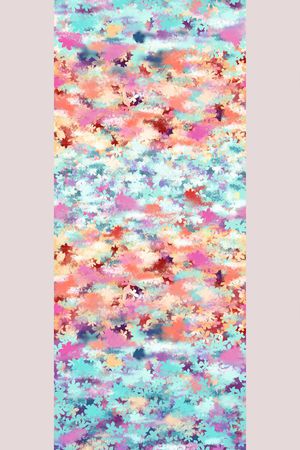 手绘水彩印花花型图片