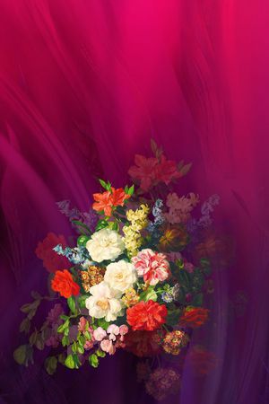 花卉印花花型图片