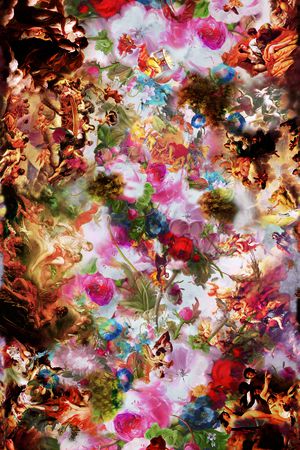 油画印花花型图片