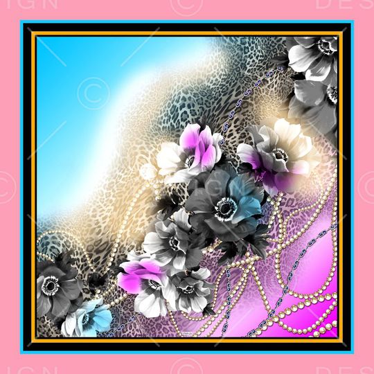 花卉印花花型图片
