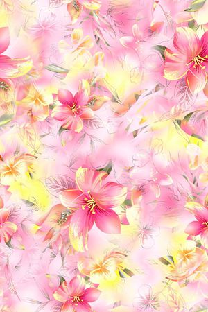 花卉印花花型图片