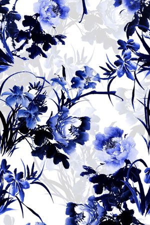 素雅印花花型图片