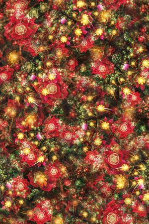 花卉印花花型图片