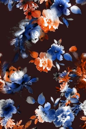 花卉印花花型图片