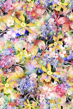 花卉印花花型图片