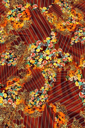 数码★花卉图案印花花型图片
