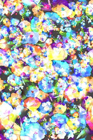 数码★花卉图案印花花型图片