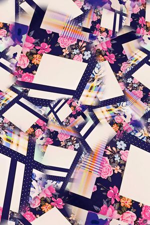 数码★花卉图案印花花型图片