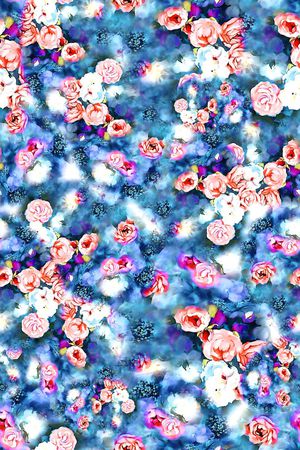 数码★花卉图案印花花型图片