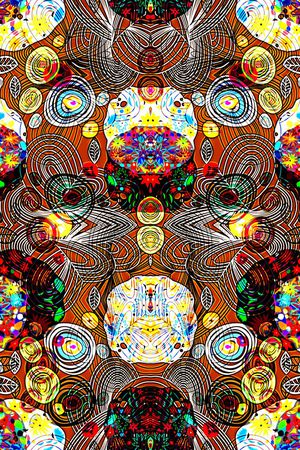 数码★抽象图案印花花型图片